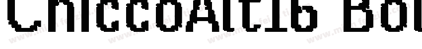 ChiccoAlt16 Bold字体转换